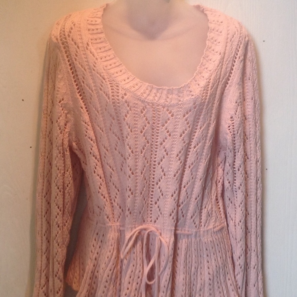 ELLE knitted sweater pink XL NWT